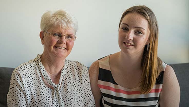 Rhiannon and her grandmother