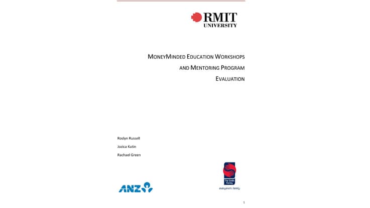 MoneyMinded Education Workshops and Mentoring Program Evaluation - 2014