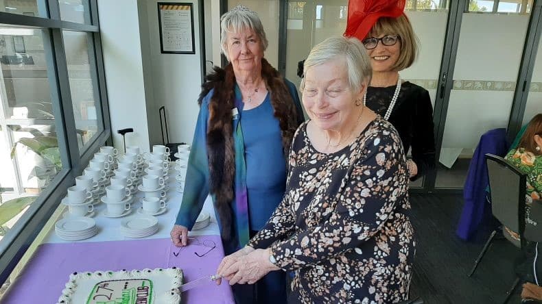 past presidents cutting 27th birthday cake 2023