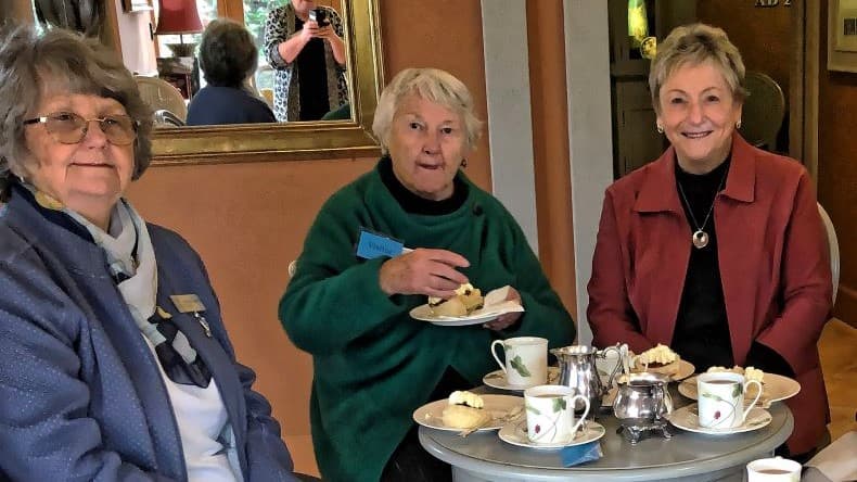 june 2023 morning tea at beleura house